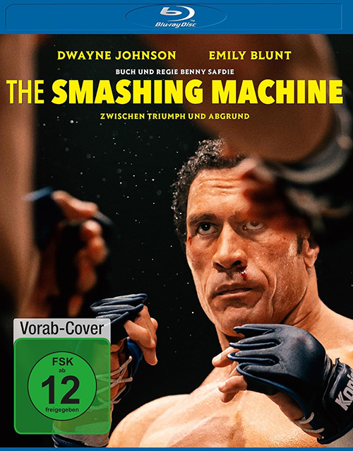 The Smashing Machine VÖ, Dwayne Johnson Mark Kerr, Emily Blunt Dawn Staples, Benny Safdie Regie, A24 Film, Sportdrama Biopic, The Smashing Machine 4K UHD, Steelbook,