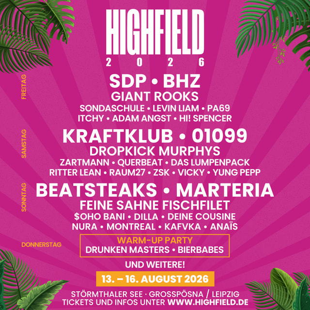 Highfield Festival 2026 Acts