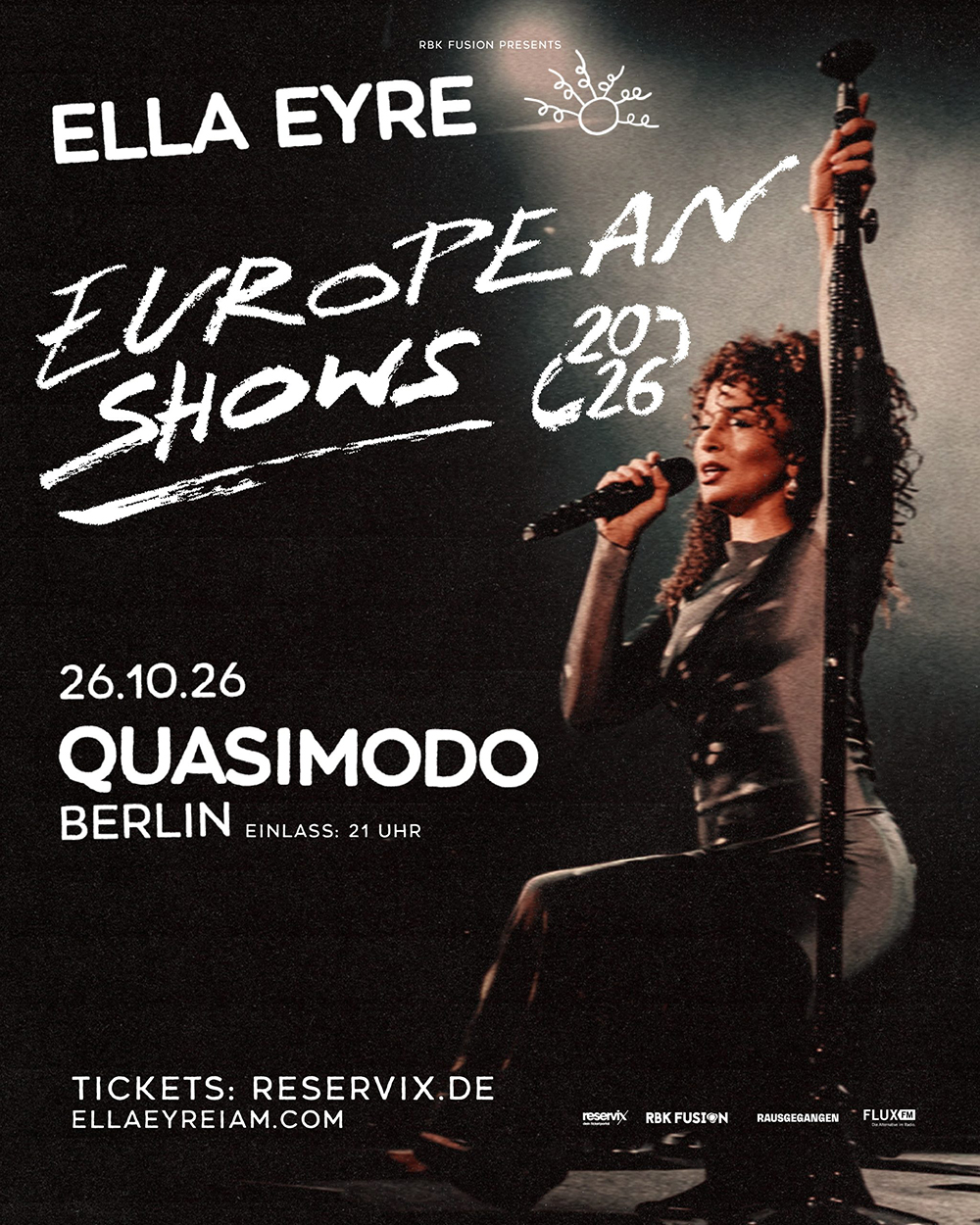 Ella Eyre European Shows