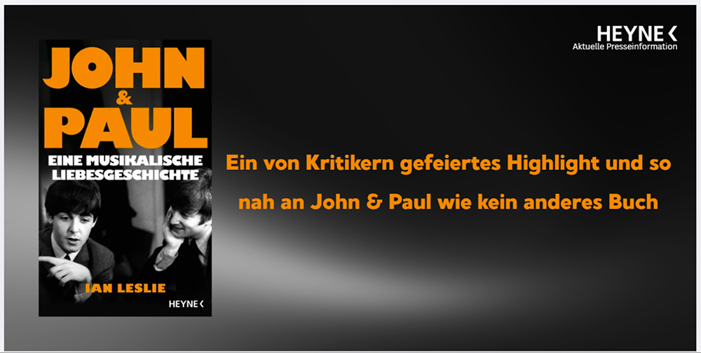 Ian Leslie John und Paul Buch 2026
