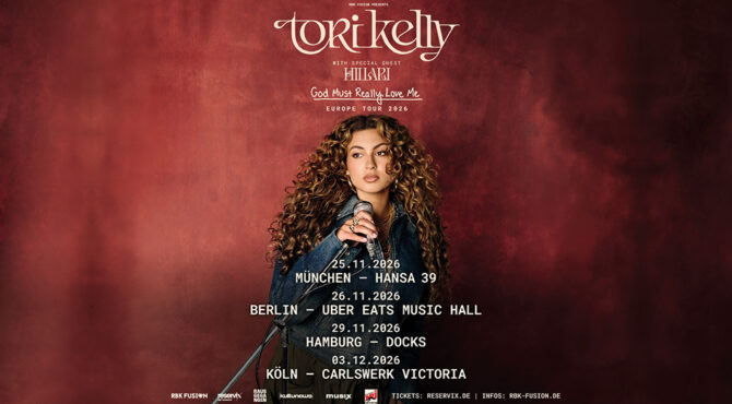 Tori Kelly Deutschland Tour 2026