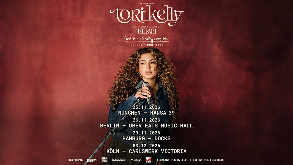 Tori Kelly Deutschland Tour 2026